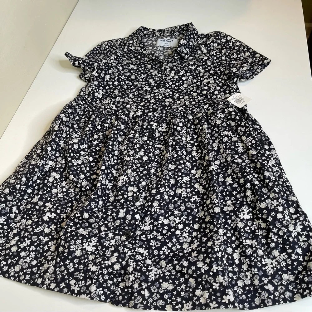 Old Navy Kids' Short-Sleeve Floral-Print Swing Dress size 5